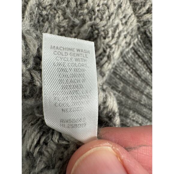 Trouve Open Front Fringe Hem Duster Cardigan Sweater Women's Small‎ Gray - Picture 9 of 12